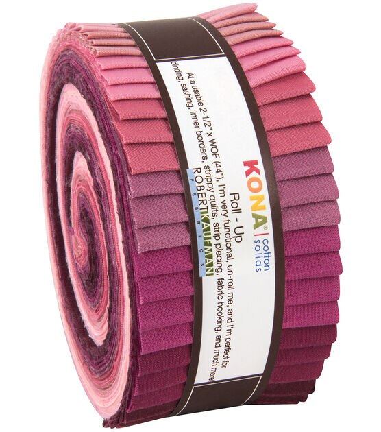 It's All Purple Jelly Roll 2.5 Inch Pre-cut 100% Cotton Fabric Quilting  Strips 18 Strips 