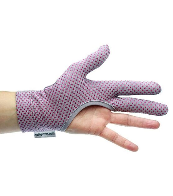Regis Lace Pink Medium Quilting Gloves