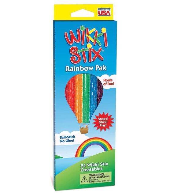 Wikki Stix 24ct Multicolor Rainbow Craft Sticks