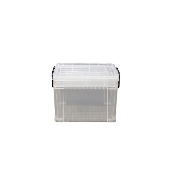 21" x 15" Tall Stackable Durable Plastic Storage Bin With Lid by Top Notch, , hi-res, image 2