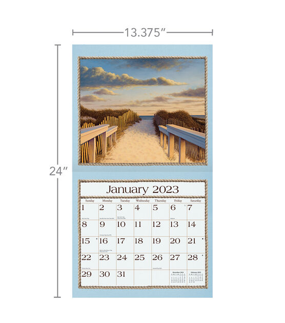 LANG 2023 Seaside Wall Calendar, , hi-res, image 6