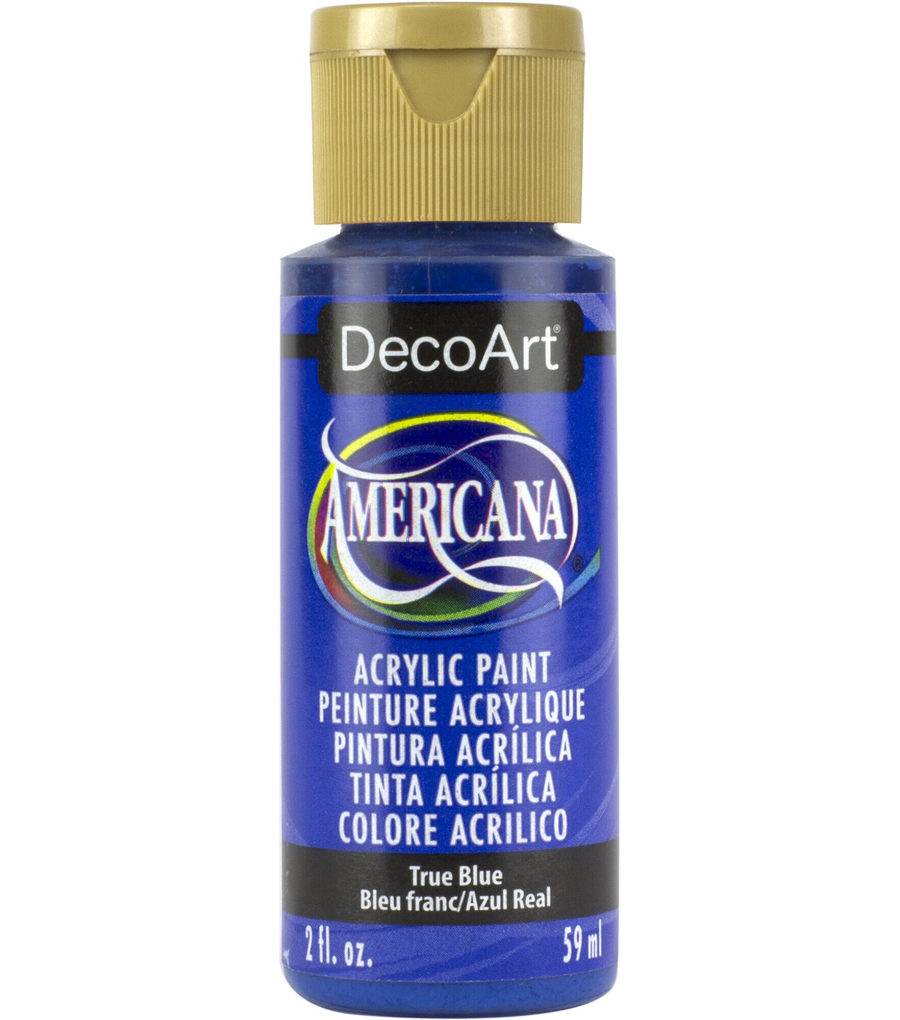 DecoArt Americana Acrylic 2oz Paint, True Blue, hi-res