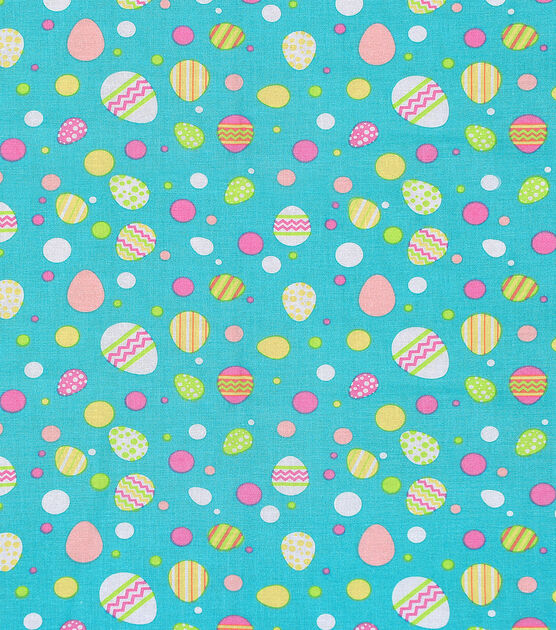 Easter Egg Multi Dot Easter Cotton Fabric, , hi-res, image 2