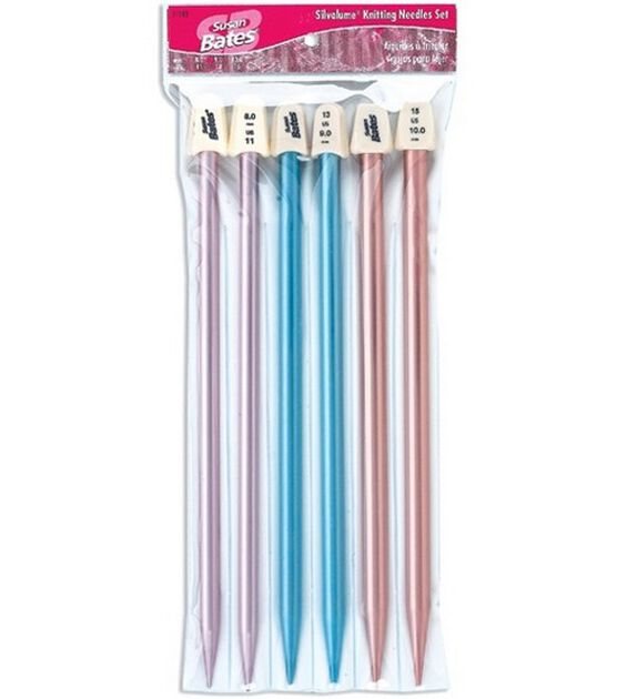 Susan Bates Silvalume 10" Knitting Needle Set 3ct