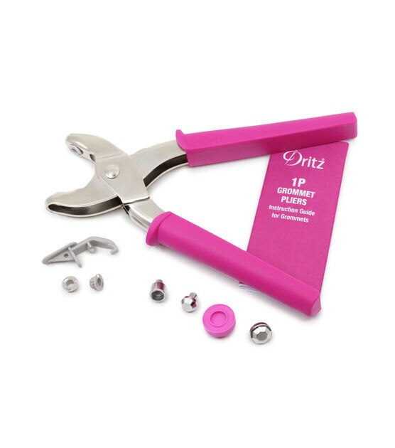 Dritz Grommet Pliers for 3/8" Grommets, Pink, , hi-res, image 4