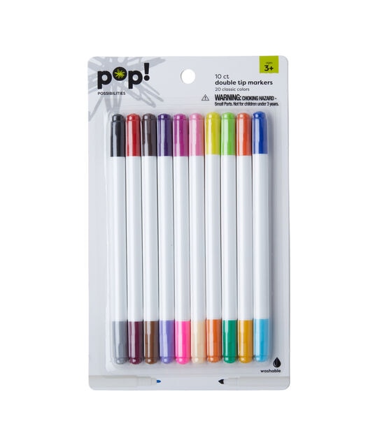 POP! Markers Supertip Double Ended 10ct