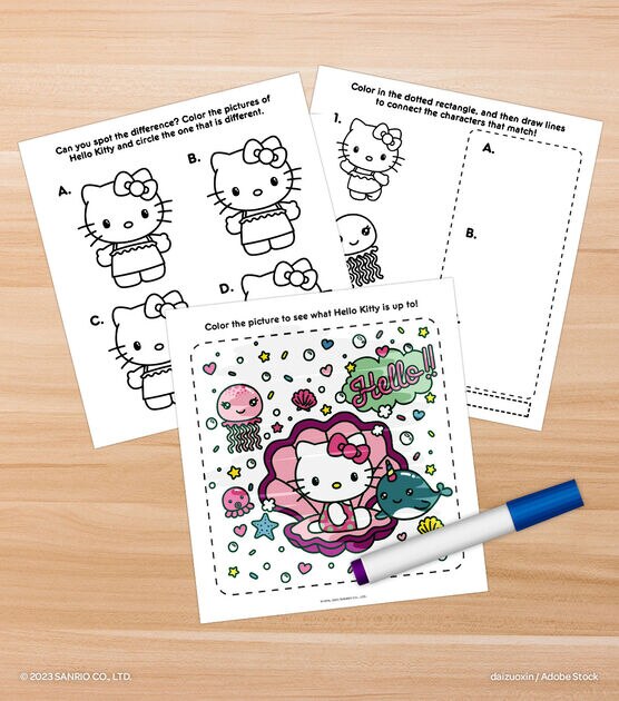 Hello Kitty Imagine Ink Magic Ink Pictures