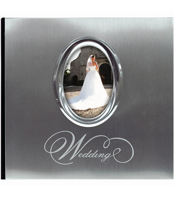 MBI 200 Pocket Photo Album Silver Wedding