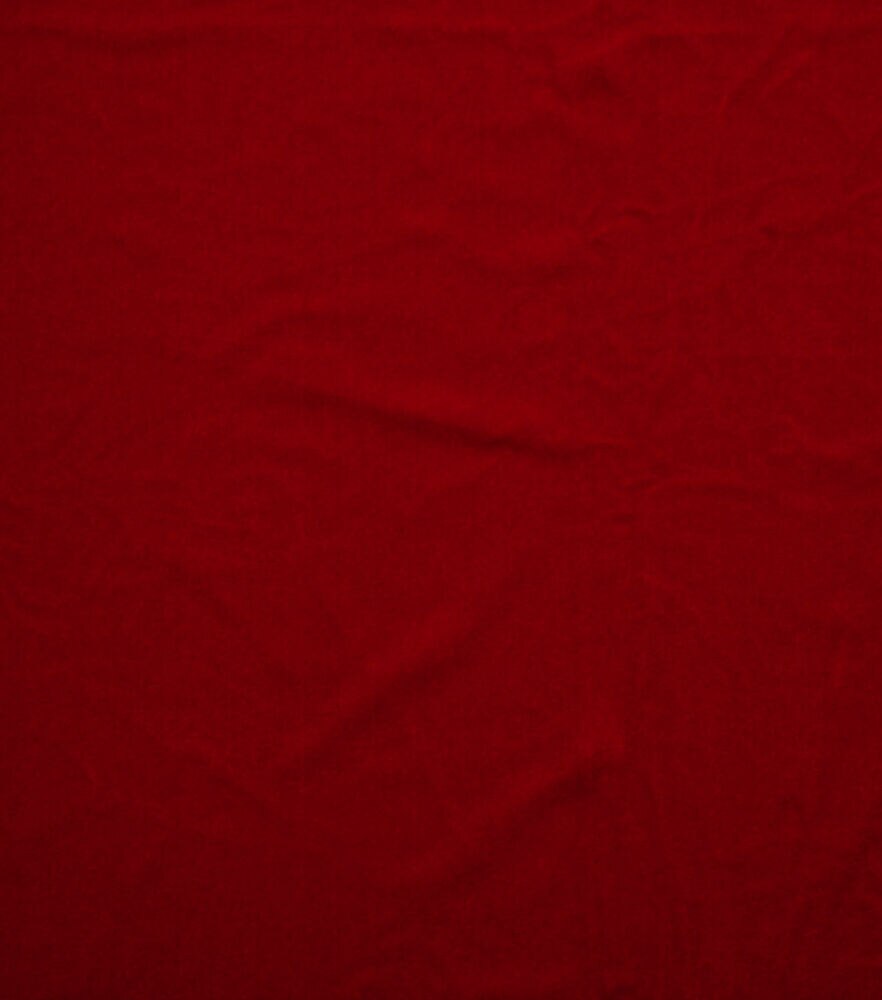 Polyester Recycled Velvet Fabric, Red, swatch, image 1