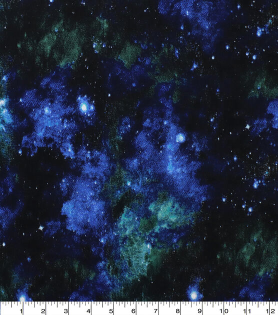 Galaxy Blue Green 108" Wide Cotton Fabric, , hi-res, image 2