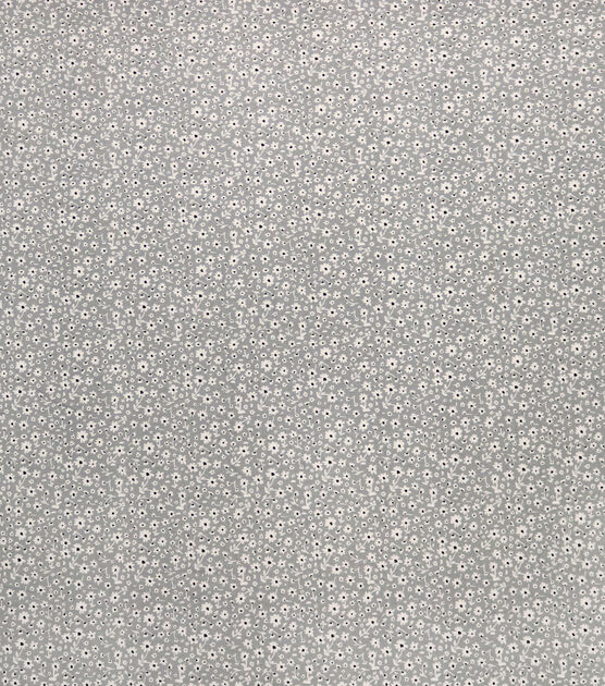 Tiny Daisy Gray 108" Wide Flannel Fabric