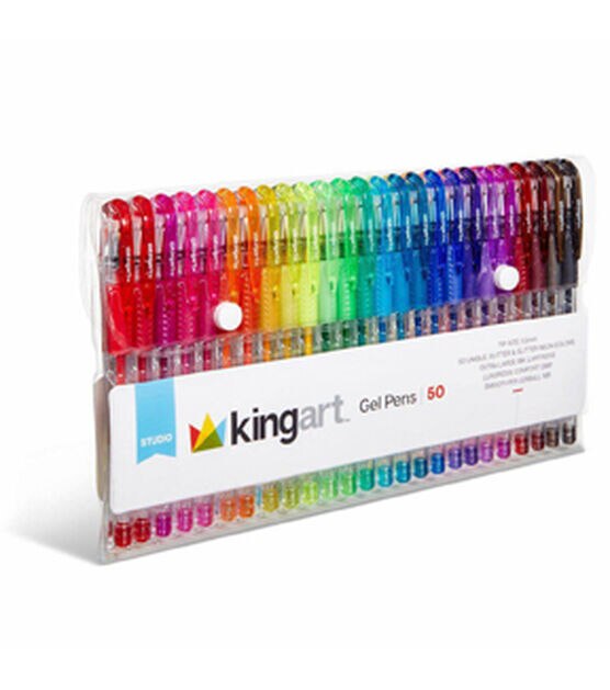  KINGART 400-80 Glitter Rollerball Gel Pens, 80 Sparkling Colors  with Soft-Grip Comfort, XL Ink Cartridge - More Ink, Great for All Ages,  Writing, Coloring, Doodling, Scrapbooking, Journaling & More