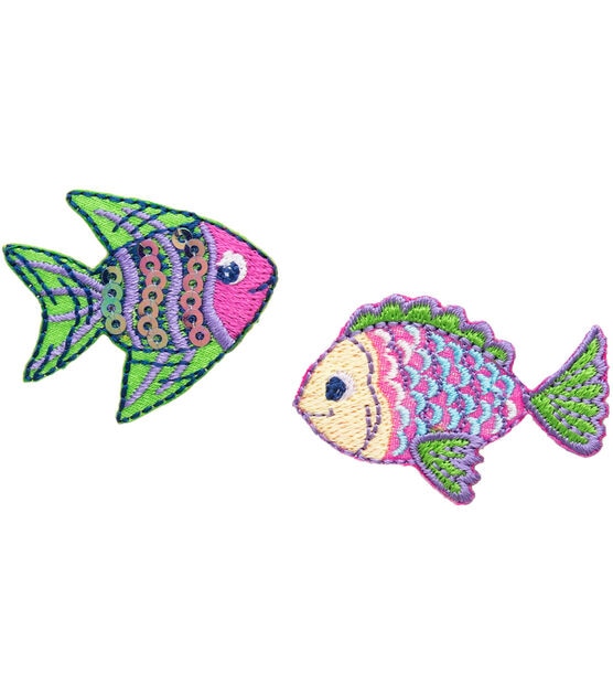 Simplicity 2ct Tropical Fish Iron On Patches