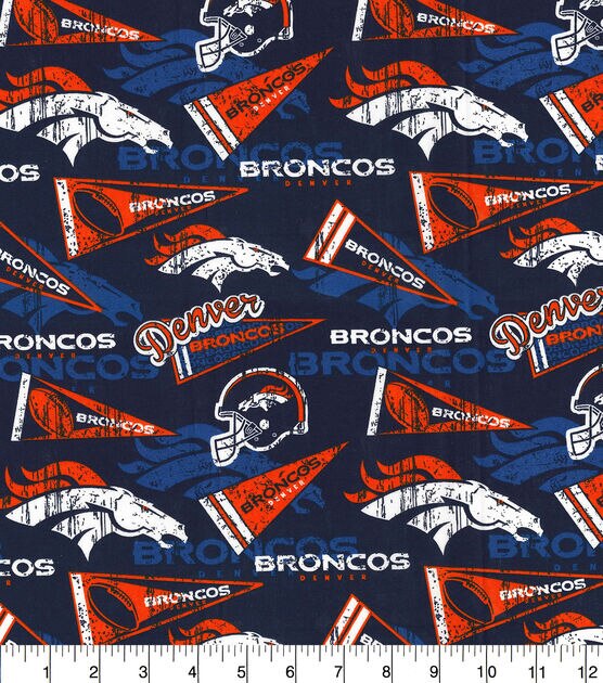 Fabric Traditions Denver Broncos Cotton Fabric Retro