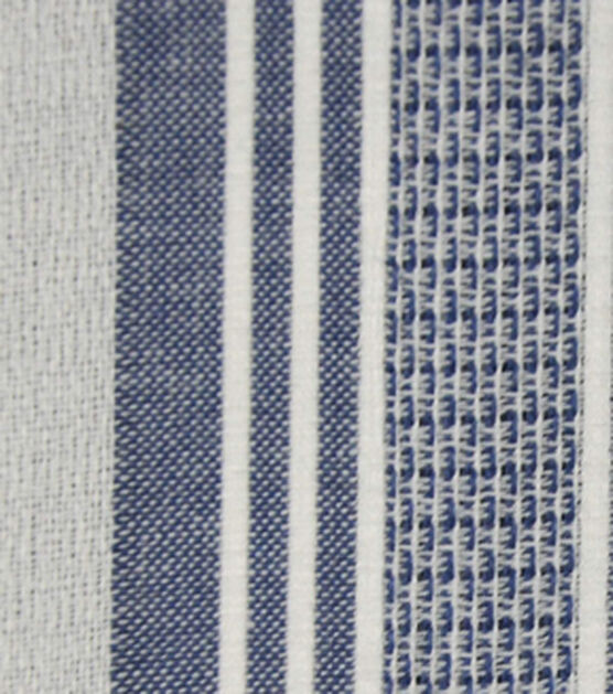 Cotton Fabric 42'' Blue & White Variegated Stripe