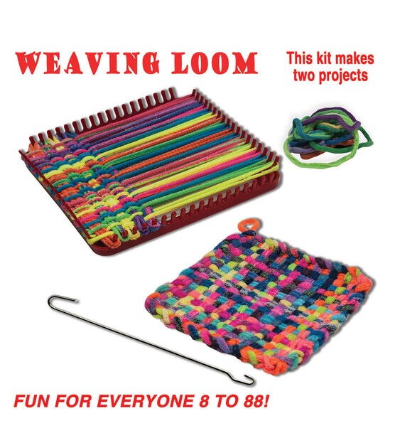 FREEBLOSS 12 H x 8 W Weaving Loom Kit for Beginner, Weaving Loom for Kids  Loom Kit with Yarns, DIY Woven Wall Hanging Craft Kit for Adults and Kids