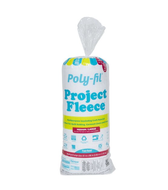 Fairfield Poly Fil Project Fleece 81"x96" Full Size Batting