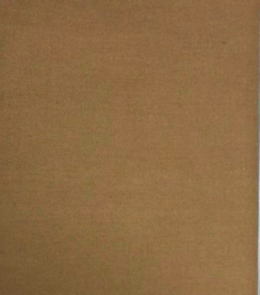 Symphony Broadcloth Polyester Blend Fabric  Solids, Tobacco, swatch