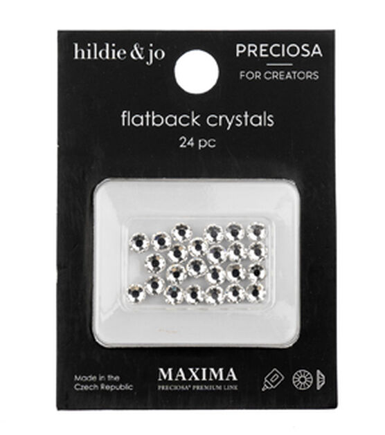 Preciosa Maxima Flatback Crystals ss20 24pc by hildie & jo, JOANN