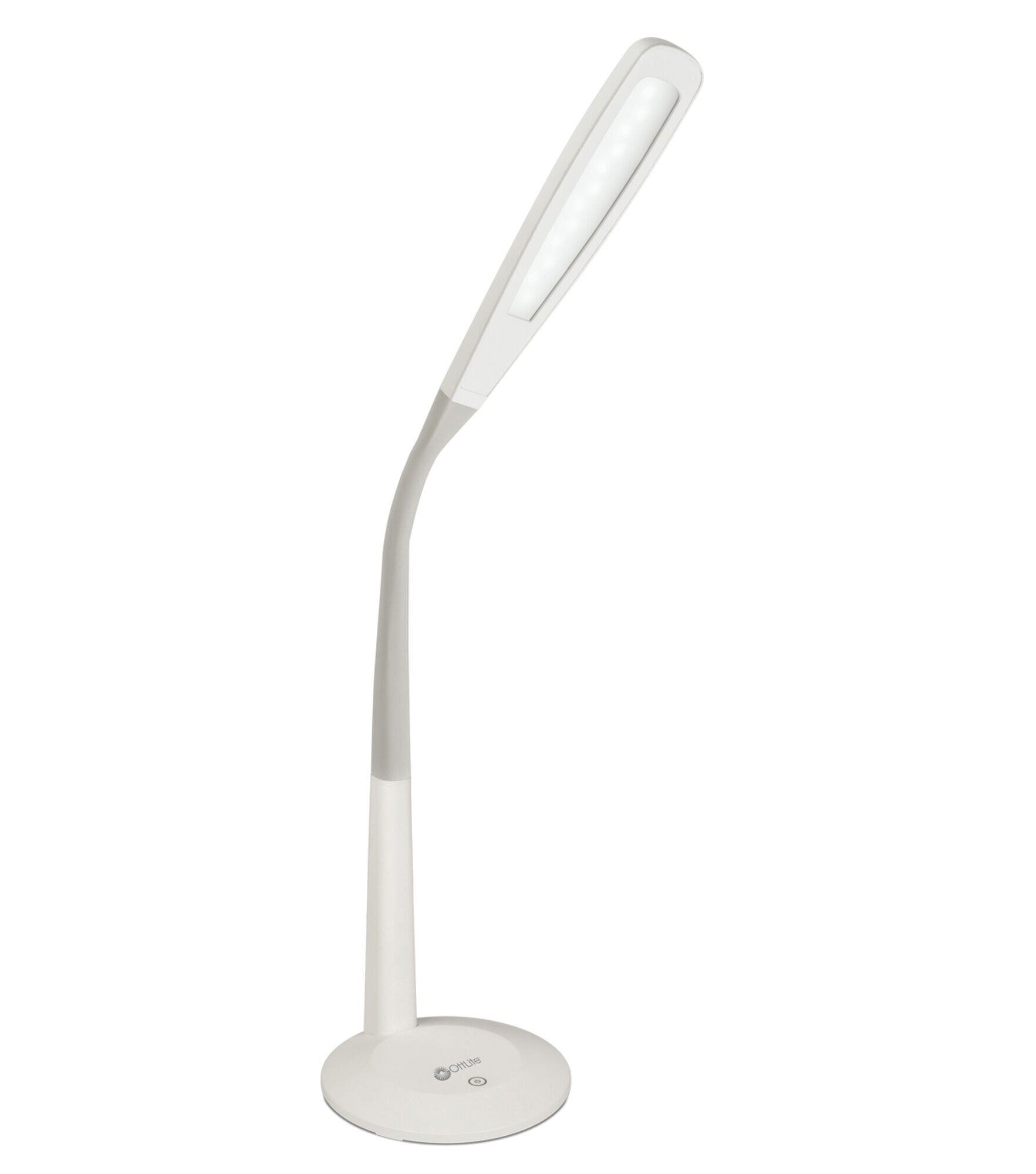 OttLite 25.5" Natural Daylight LED Flex Lamp, White, hi-res
