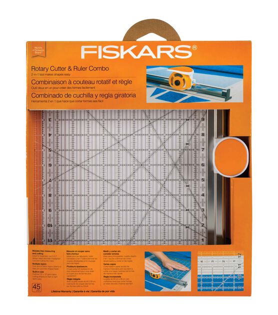 Fiskars 12" x 12" Rotary Ruler Combo