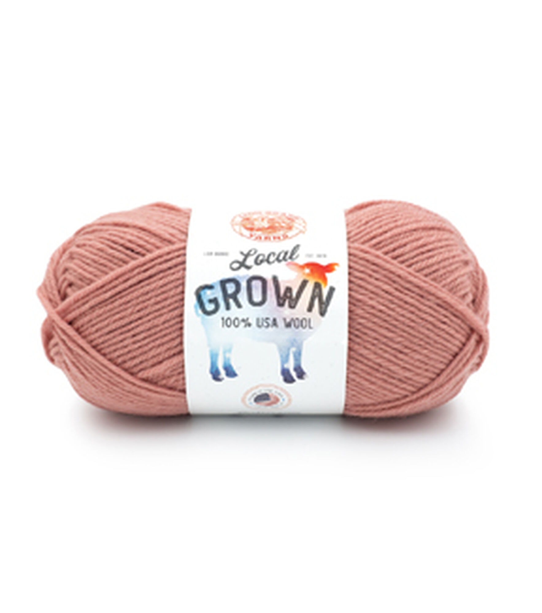 Lion Brand Local Grown 186yds Worsted Wool Yarn, Cherry Blossom, hi-res