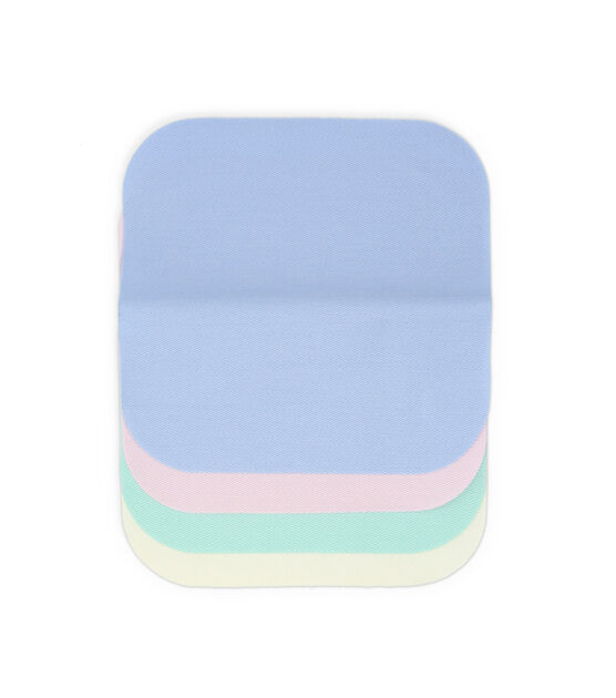 Dritz Twill Iron-On Patches, Light Blue, Light Pink, Aqua & Cream, 4 pc, , hi-res, image 3