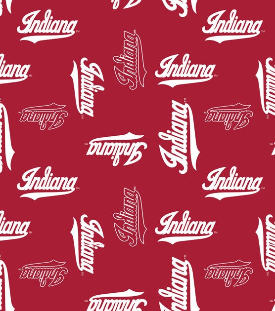 Indiana University Hoosiers Fleece Fabric Digital