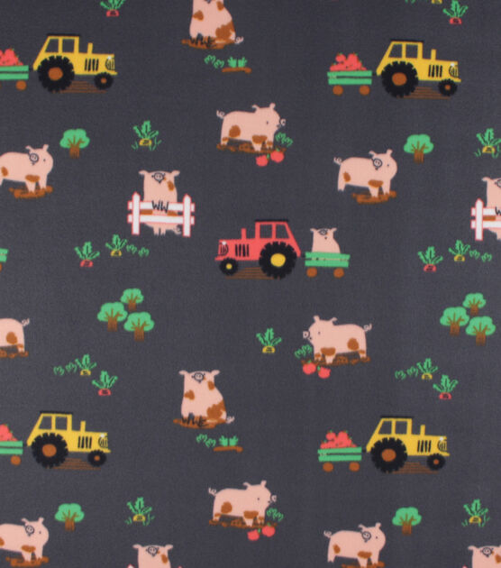 Pigs On The Farm Blizzard Prints Fleece Fabric