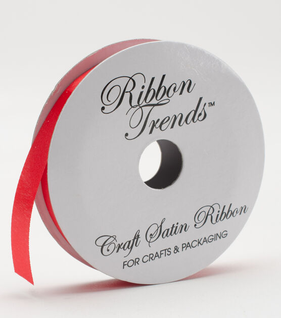 Ribbon Trends Value Craft Satin Ribbon 1/2'' Red