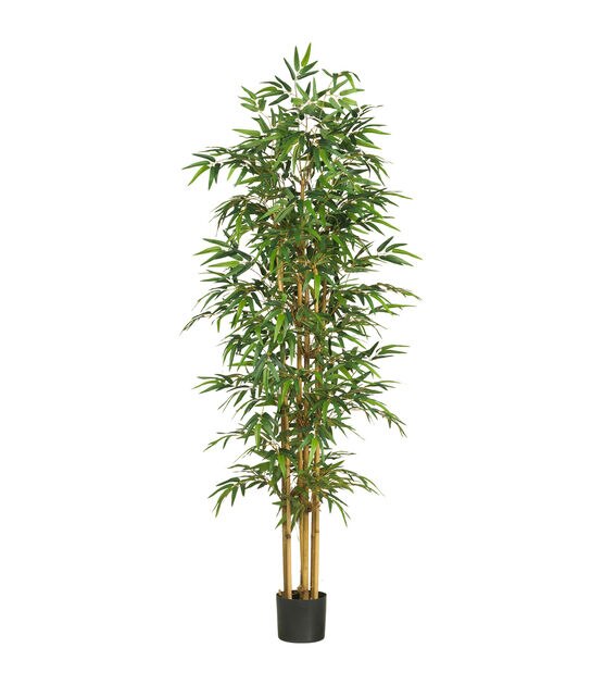 Nearly Natural 75in. Bamboo Silk Tree
