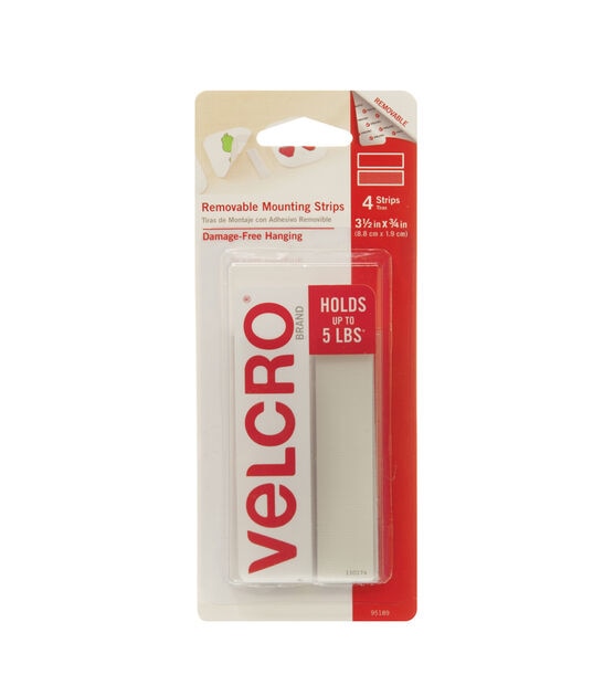 VELCRO® Brand Mounting Strips - 4 Pack, 3.5 x 0.75 in - Mariano's