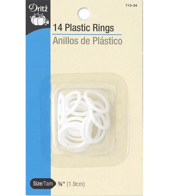 Dritz 0.75" Plastic Rings 14pcs