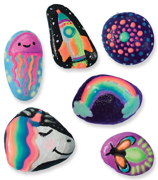 XXTOYS Halloween Rock Painting Kit - Glow in The Dark Rock Painting for  Kids - Arts and Crafts for Kids 4-6 - Hide and Seek Activities, Great Craft  Creative Halloween Toy & Gift for Ages 4-8 