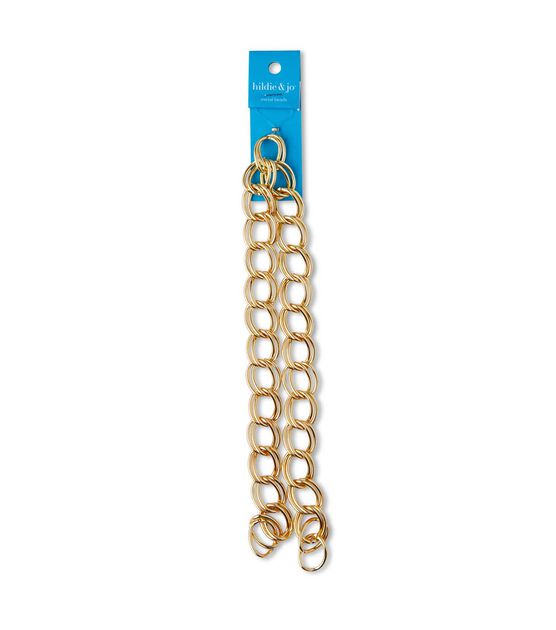 21" Lacquered Brass Metal Link Chain Strand by hildie & jo