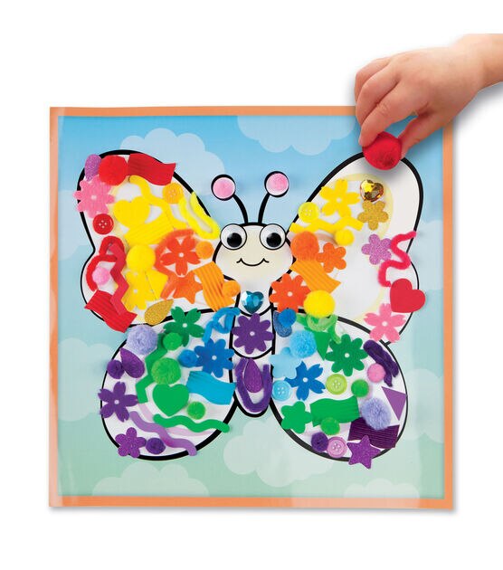 Faber-Castell 13" Sensory Craft Butterfly Sticky Wall Art, , hi-res, image 4