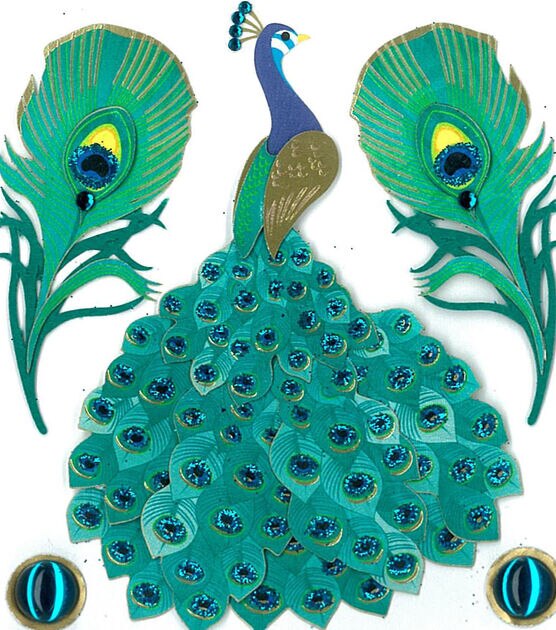 Jolee's Boutique 5 pk Peacock Stickers