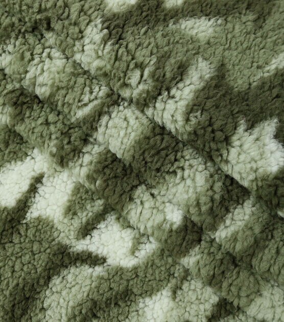 Green Camouflage Sherpa Fabric, , hi-res, image 4