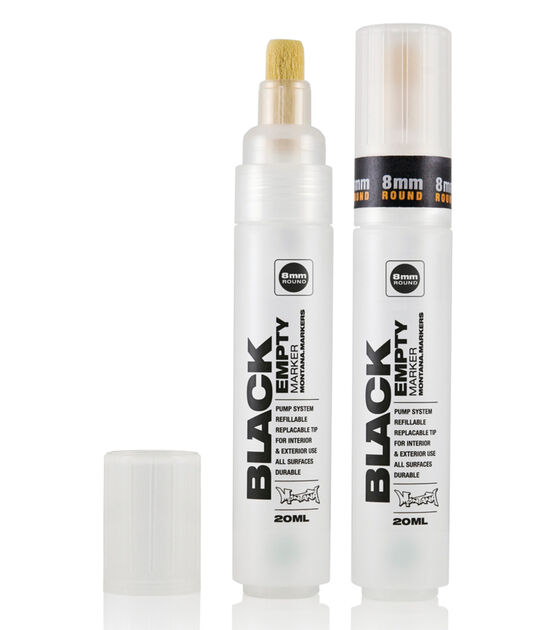 Montana BLACK Markers - Empty - 3mm Chisel