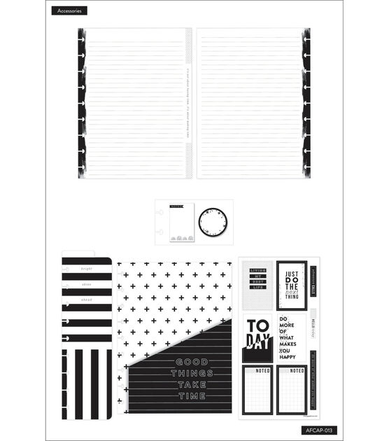 Happy Planner Black & White Classic Accessory Pack, , hi-res, image 3
