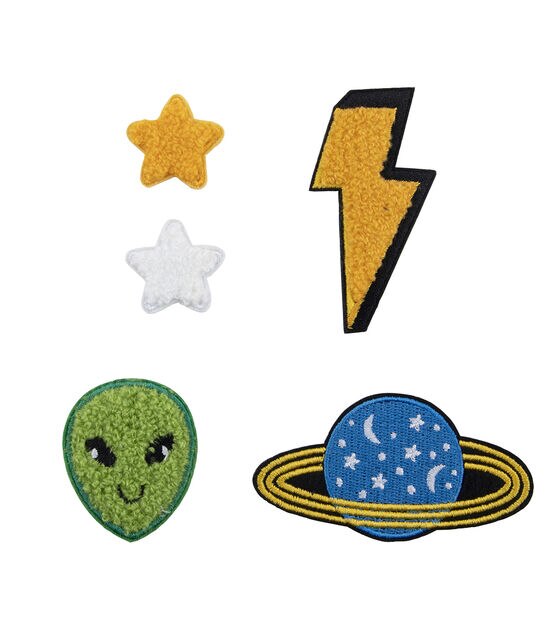 5ct Alien Iron On Patches by hildie & jo, , hi-res, image 2