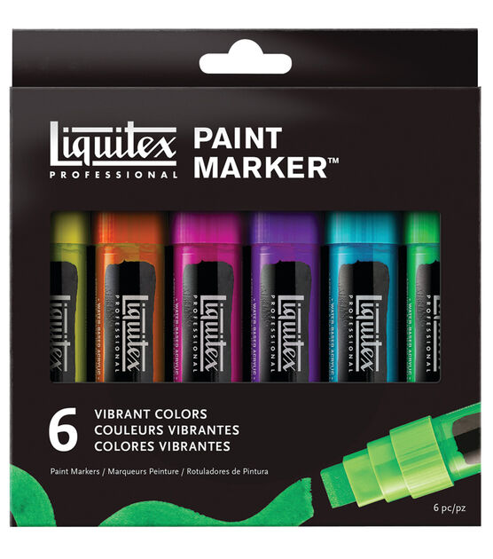 Liquitex Vibrant Paint Marker Set 6-Colors Wide
