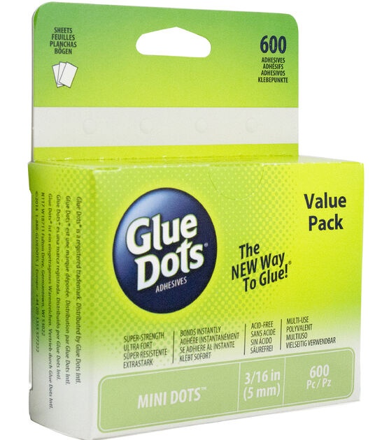 Glue Dots 3/16" Dots School Value Pack 600PK Mini, , hi-res, image 2