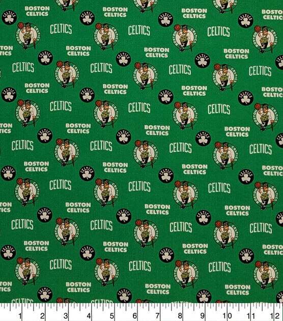 Boston Celtics Cotton Fabric Allover