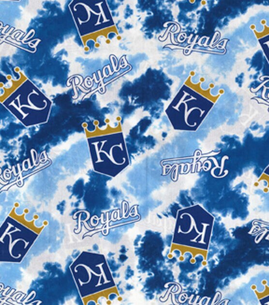 Fabric Traditions MLB Kansas City Royals Tie Dye Cotton Fabric
