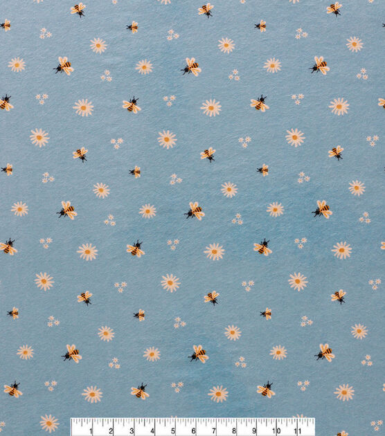 Bee & Daisy Super Snuggle Flannel Fabric, , hi-res, image 2