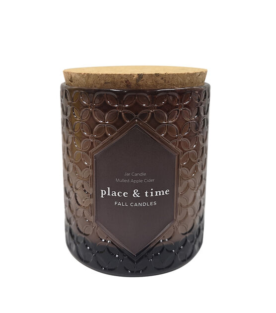 4.5oz Fall Mulled Apple Cider Scented Jar Candle by Place & Time, , hi-res, image 2