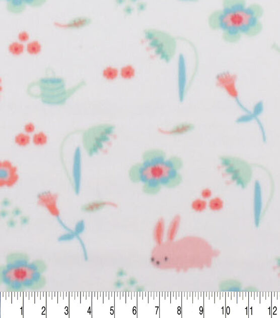 Pink Bunny Blizzard Fleece Fabric