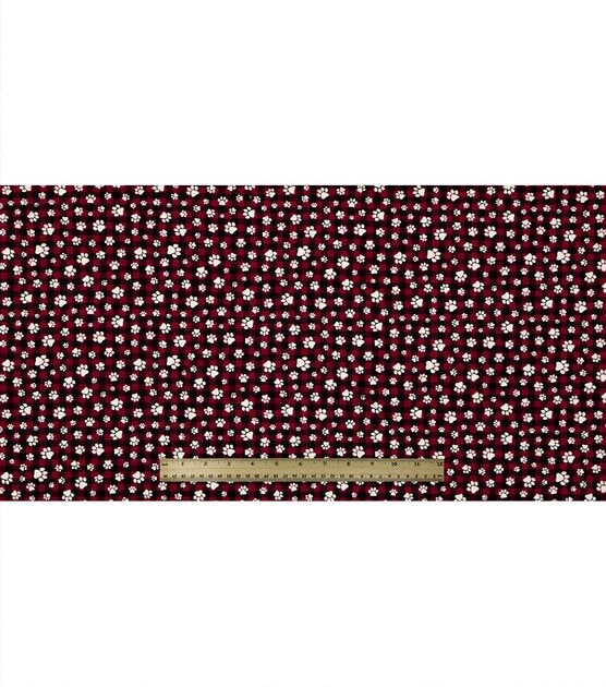 Paws On Red Check Super Snuggle Flannel Fabric, , hi-res, image 4