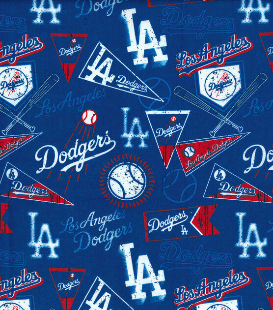 Fabric Traditions Los Angeles Dodgers Vintage MLB Cotton Fabric